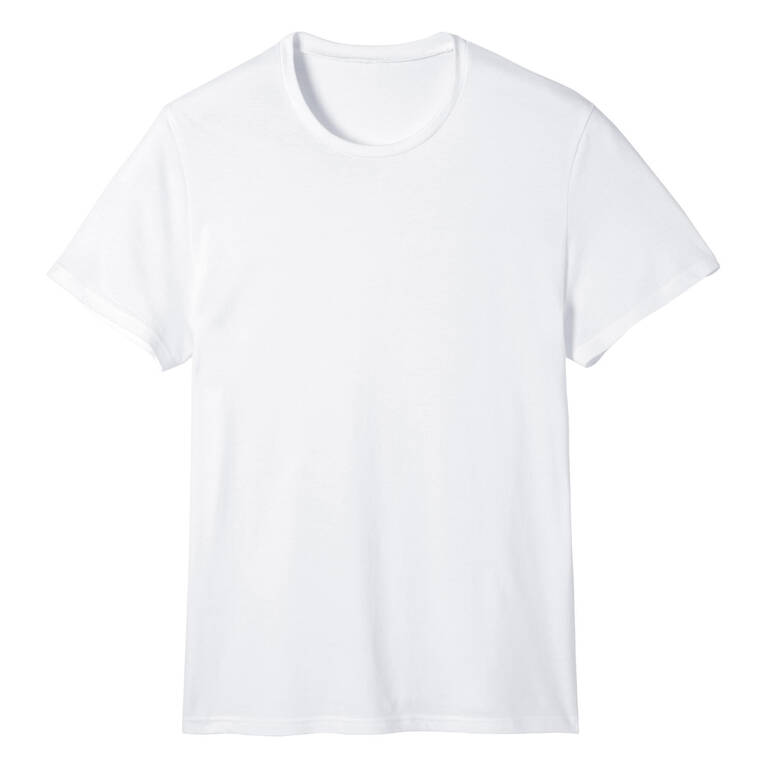 Men's Slim-Fit Fitness T-Shirt 100 - White