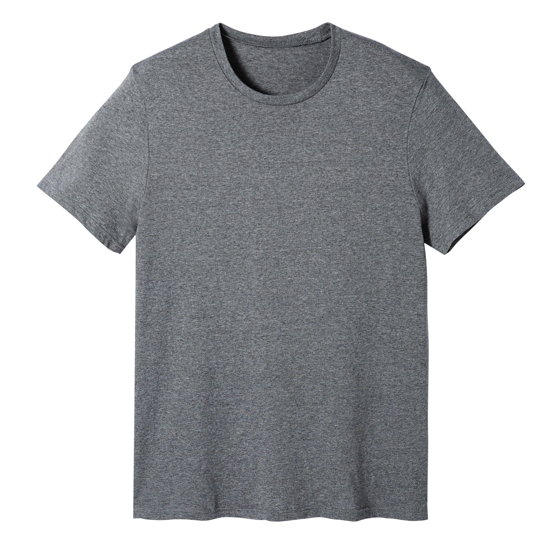Men's Slim-Fit Fitness T-Shirt 100 - Grey 4/4