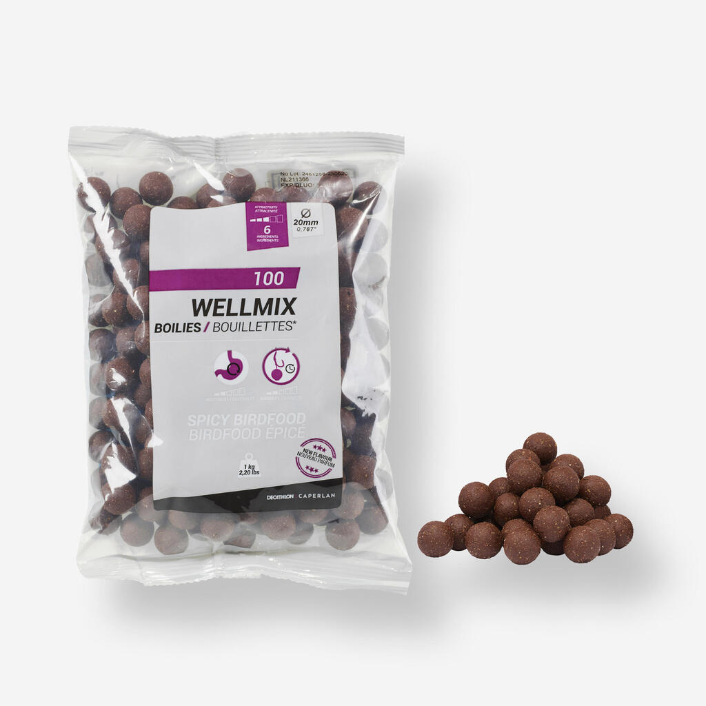 Boilas karpu makšķerēšanai “Wellmix”, 20 mm, 1 kg, ar krabju aromatizētāju