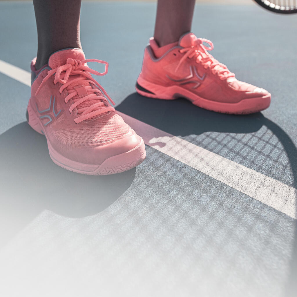 Tennisschuhe Damen Multicourt - Fast Pro cremefarben