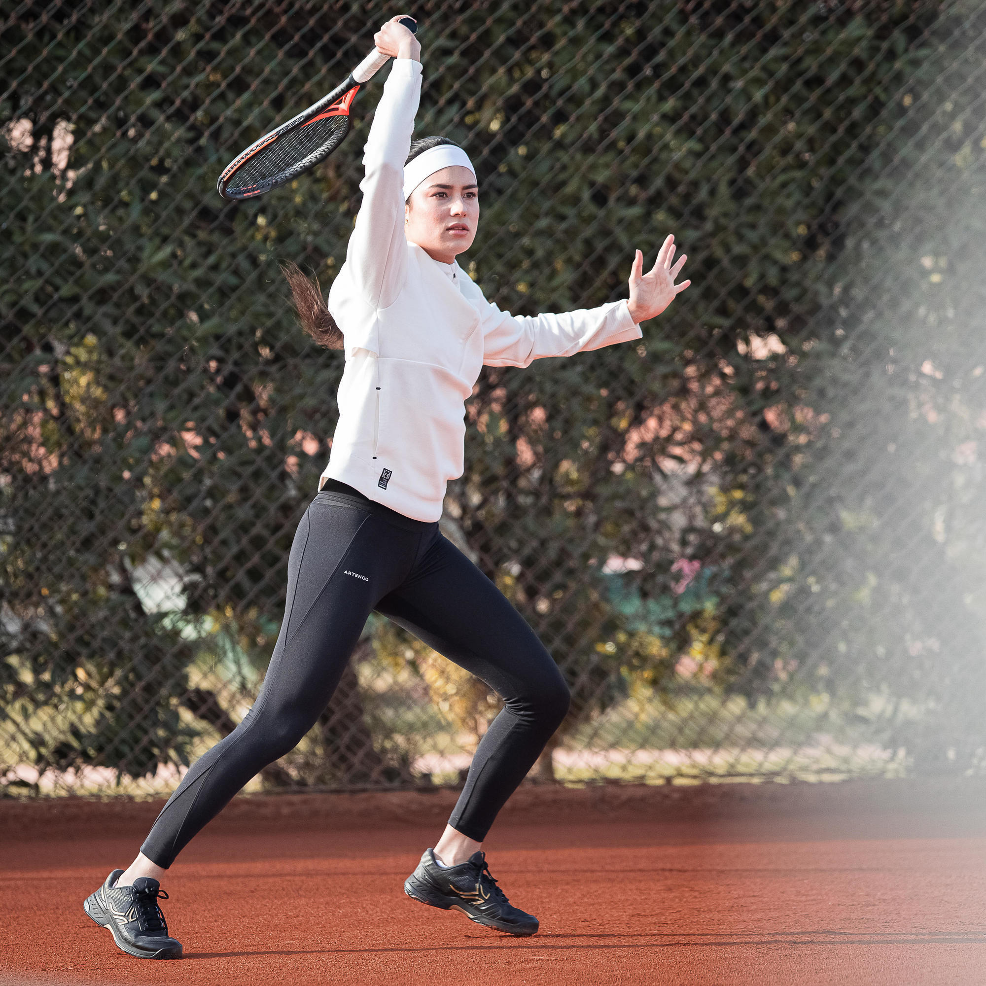 Legging tennis dry femme HIP BALL noir ARTENGO Decathlon