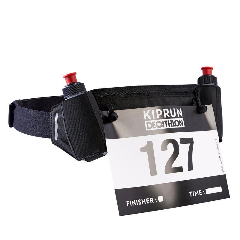 CEINTURE DE RUNNING PORTE BIDONS 115 ML + DOSSARD KIPRUN | Decathlon