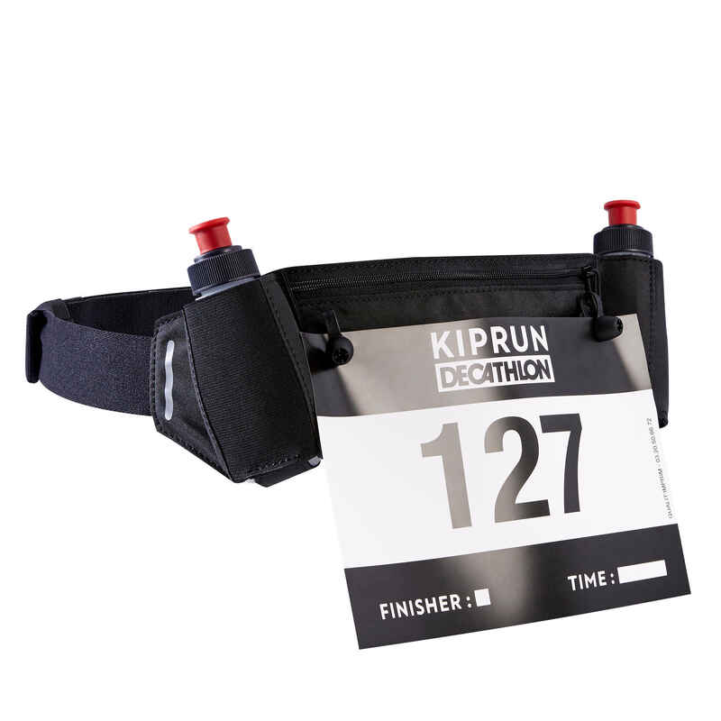 Trinkgürtel Laufsport mit Flaschen 115 ml + Startnummernhalter