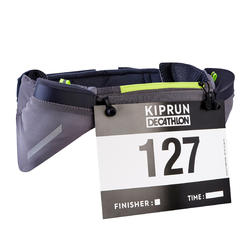 CEINTURE DE RUNNING PORTE BIDONS 115 ML + DOSSARD KIPRUN