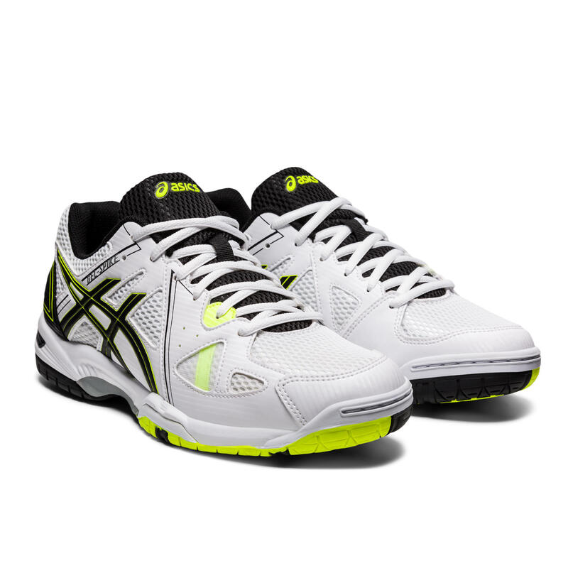 Chaussures de volleyball Asics homme Gel Spike blanches, noires et jaunes ASICS Decathlon