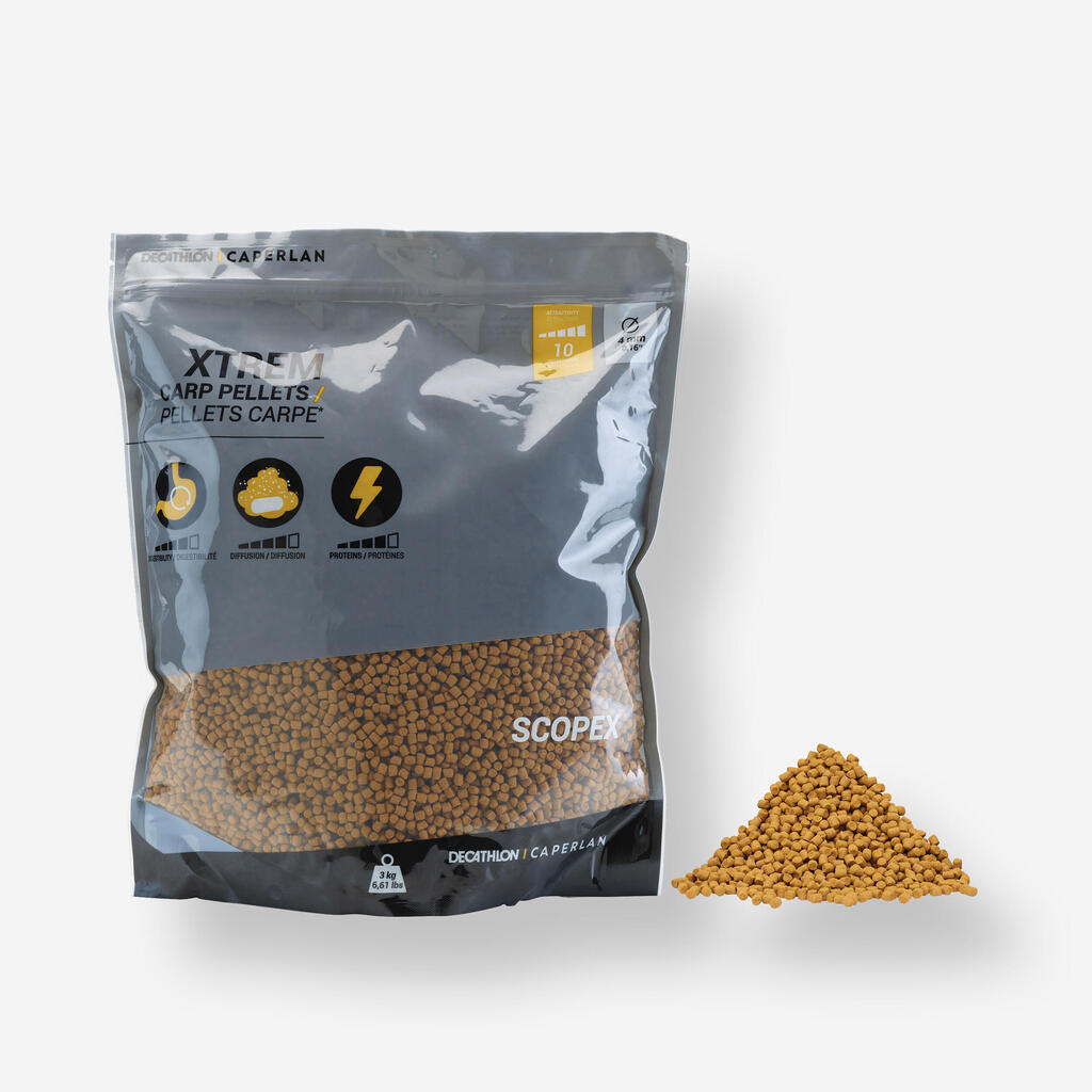 Peleti za krapolov z okusom scopex XTREM (3 kg, 4 mm) 