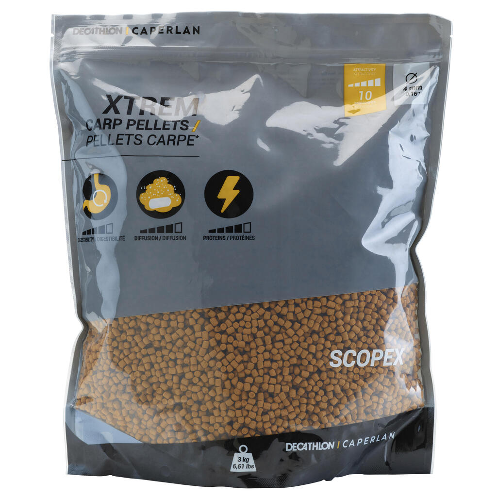 Pelety na lov kaprov Xtrem Carp 3 kg 4 mm Hemp Tiger