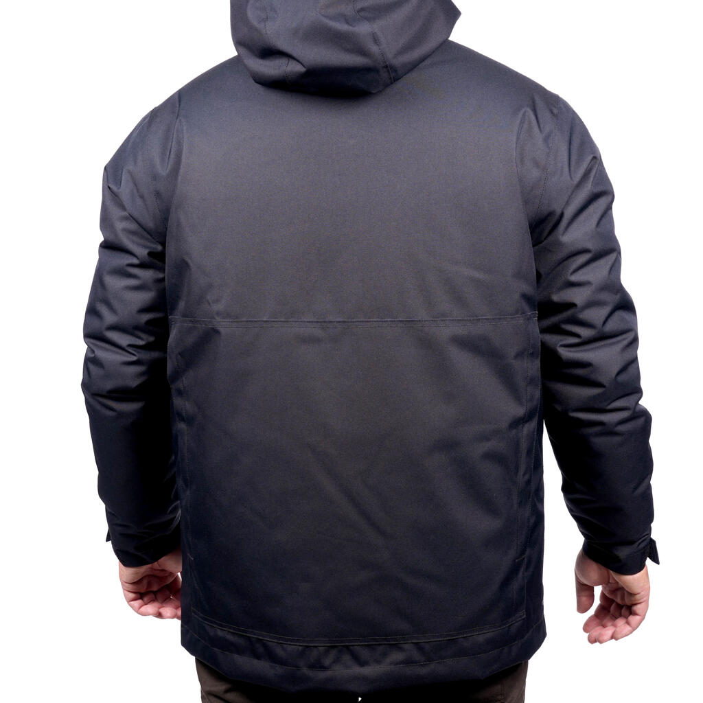 Jagdjacke / Regenjacke 100 warm schwarz