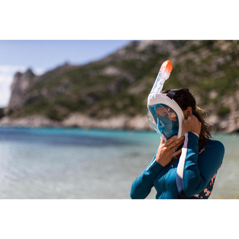Snorkelmasker Easybreath volwassenen 500 blauw
