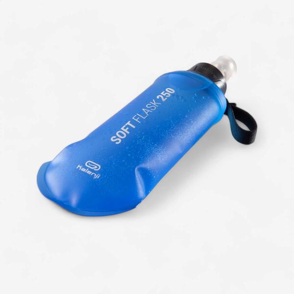 Blue soft running flask