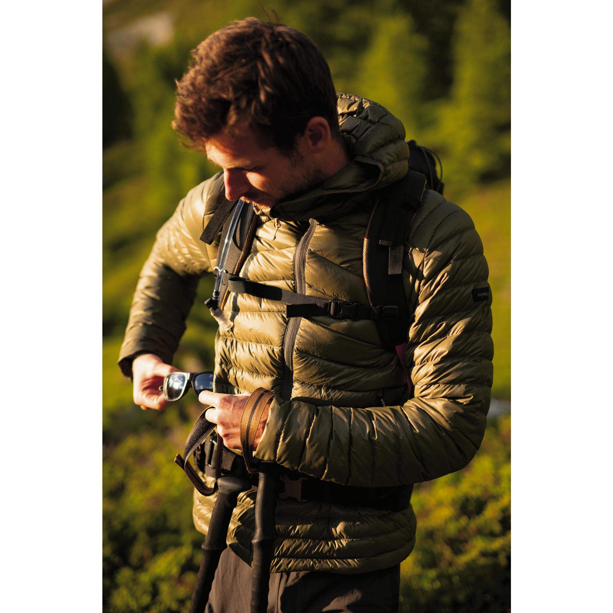 Mountain trek down hooded down jacket - MT100 -5 °C - Man