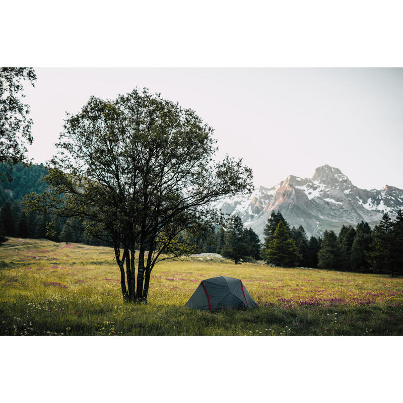 Tunneltent voor trekking MT900 Ultralight 3 personen grijs