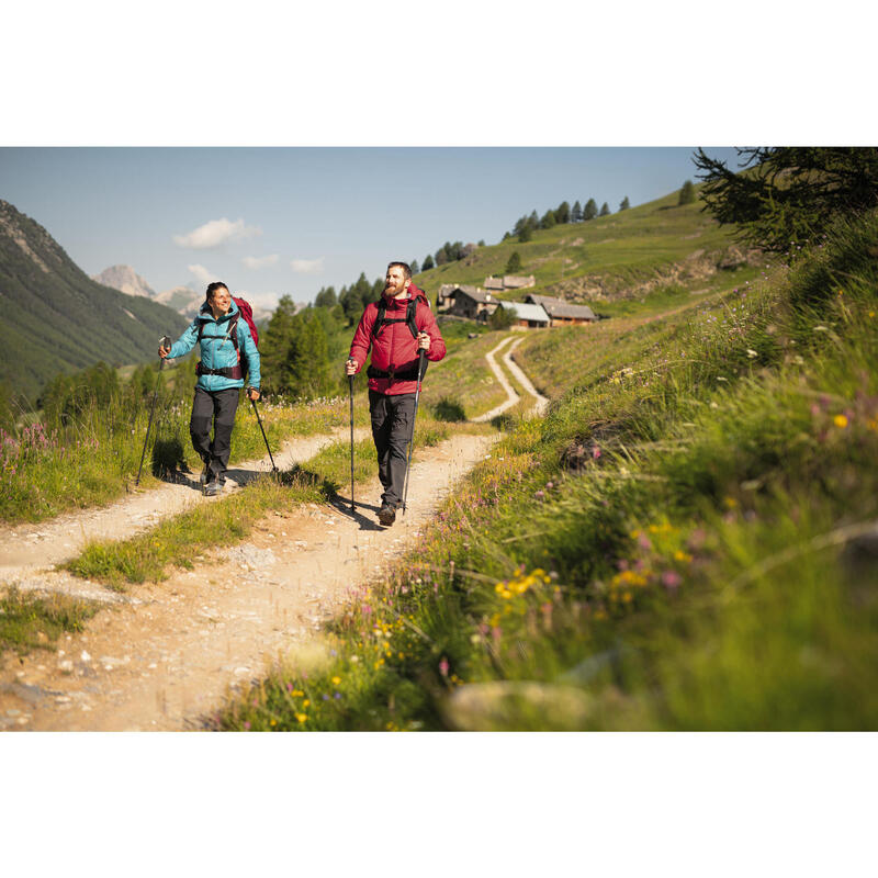 Kadın Outdoor Trekking Kapüşonlu Şişme Mont - Mavi - MT100