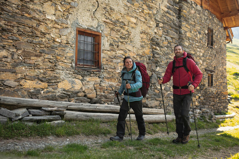 Kurtka trekkingowa męska zimowa Forclaz MT100 kaptur - 5°C