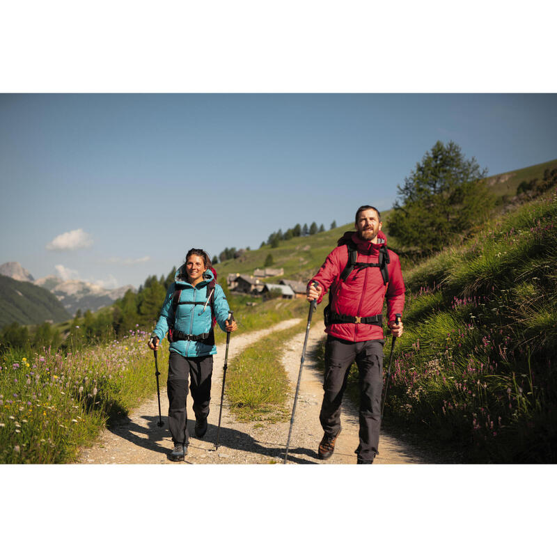 Kadın Outdoor Trekking Kapüşonlu Şişme Mont - Mavi - MT100
