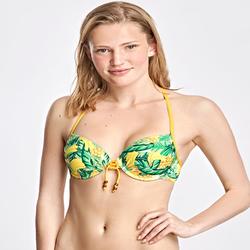Top Bikini Surf Mujer Cocoa Piñas Amarillo Verde