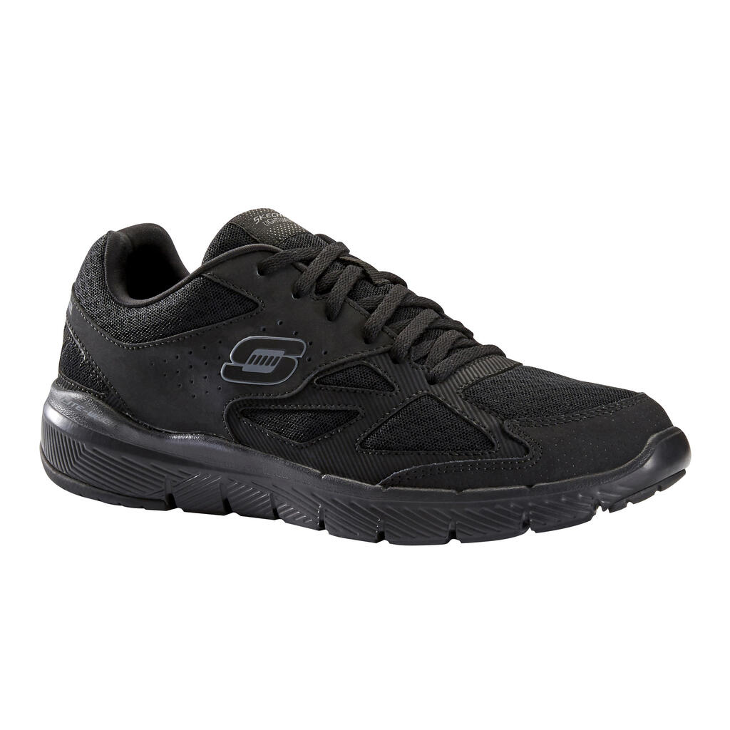 MEN'S SKECHERS FLEX ADVANTAGE 3.0 FITNESS WALKING TRAINERS - BLACK