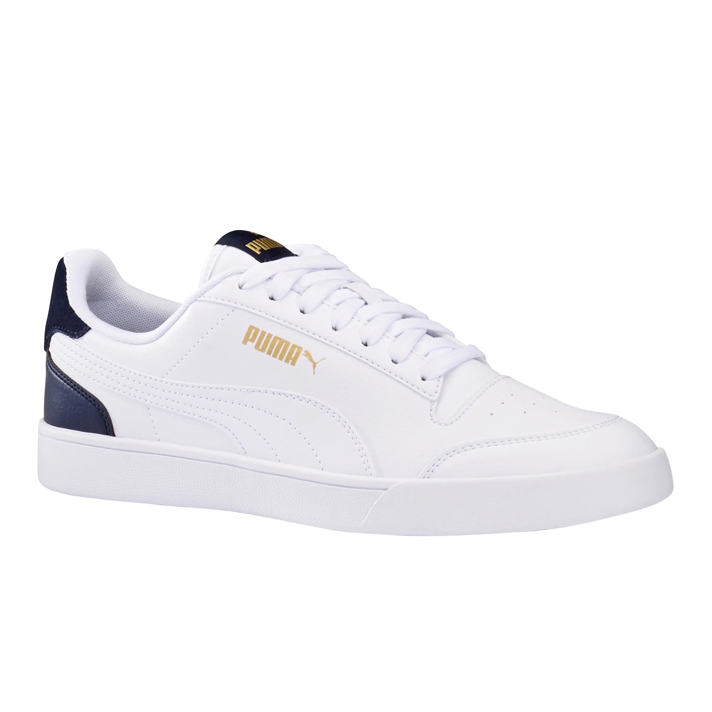 Sneakers voor wandelen in de stad heren Shuffle wit / blauw | PUMA |  Decathlon.nl