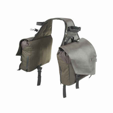 Horse Riding Hacking Saddle Bags Sentier - Brown