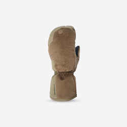 Women's Gloves with Mittens - Deep Chocolate