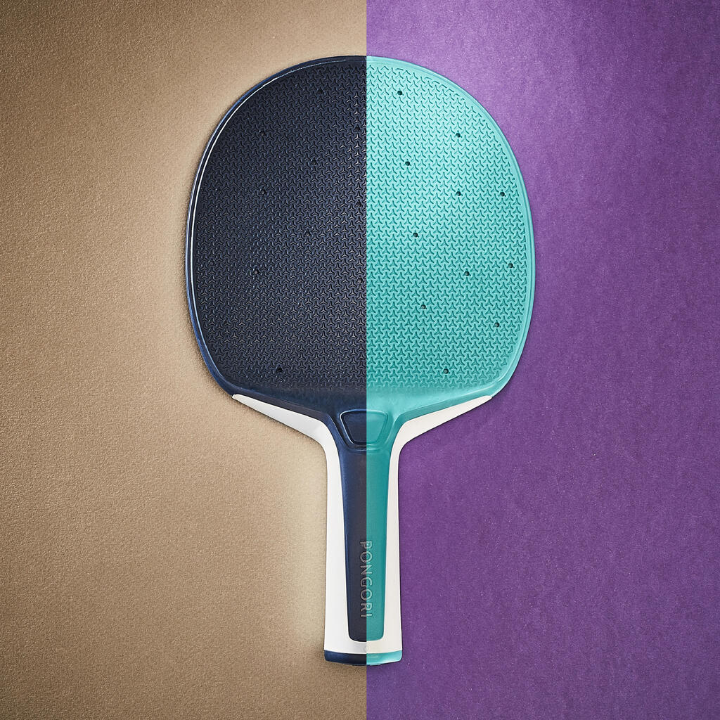 Kit de raquetas y pelotas de ping pong para exteriores  Pongori 130 - Azul