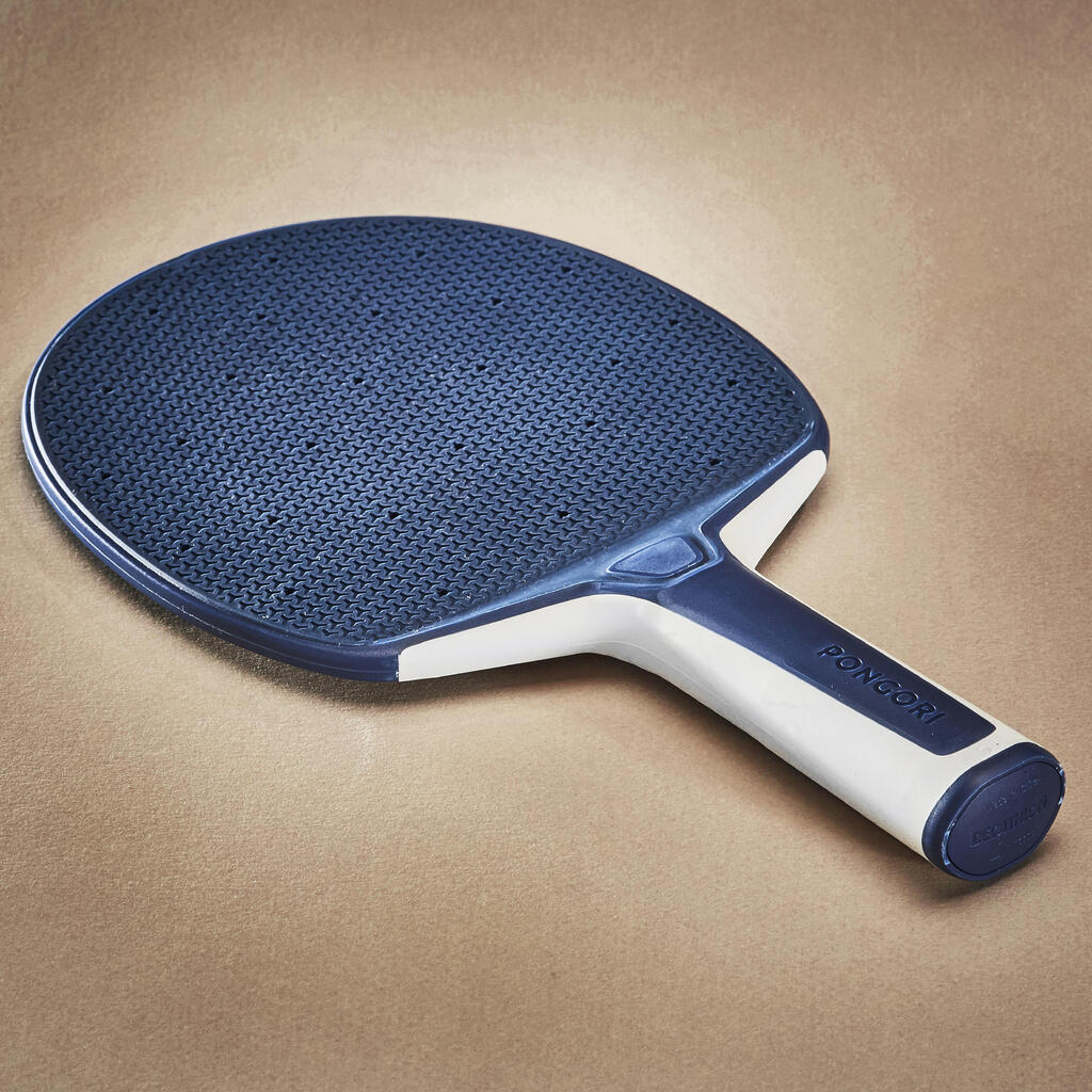 Kit de raquetas y pelotas de ping pong para exteriores  Pongori 130 - Azul