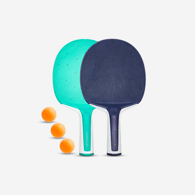 Raqueta de tenis de mesa Juego de palas de ping pong y tenis de mesa,  paquete de 2 raquetas de ping pong con 3 pelotas y bolsa de transporte para