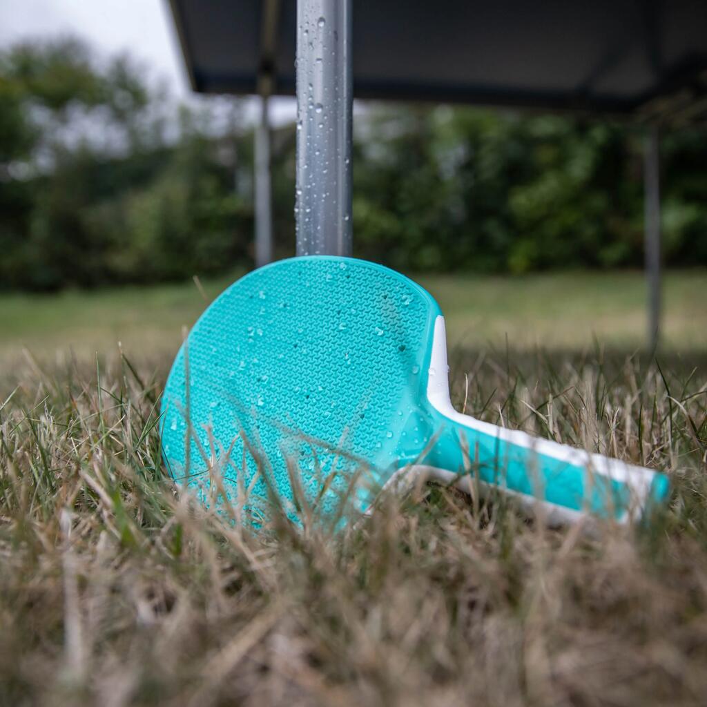 Kit de raquetas y pelotas de ping pong para exteriores  Pongori 130 - Azul