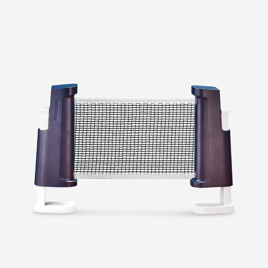 POTEAUX FILET DE PING PONG RÉGLABLE ROLLNET BLEU/BLANC