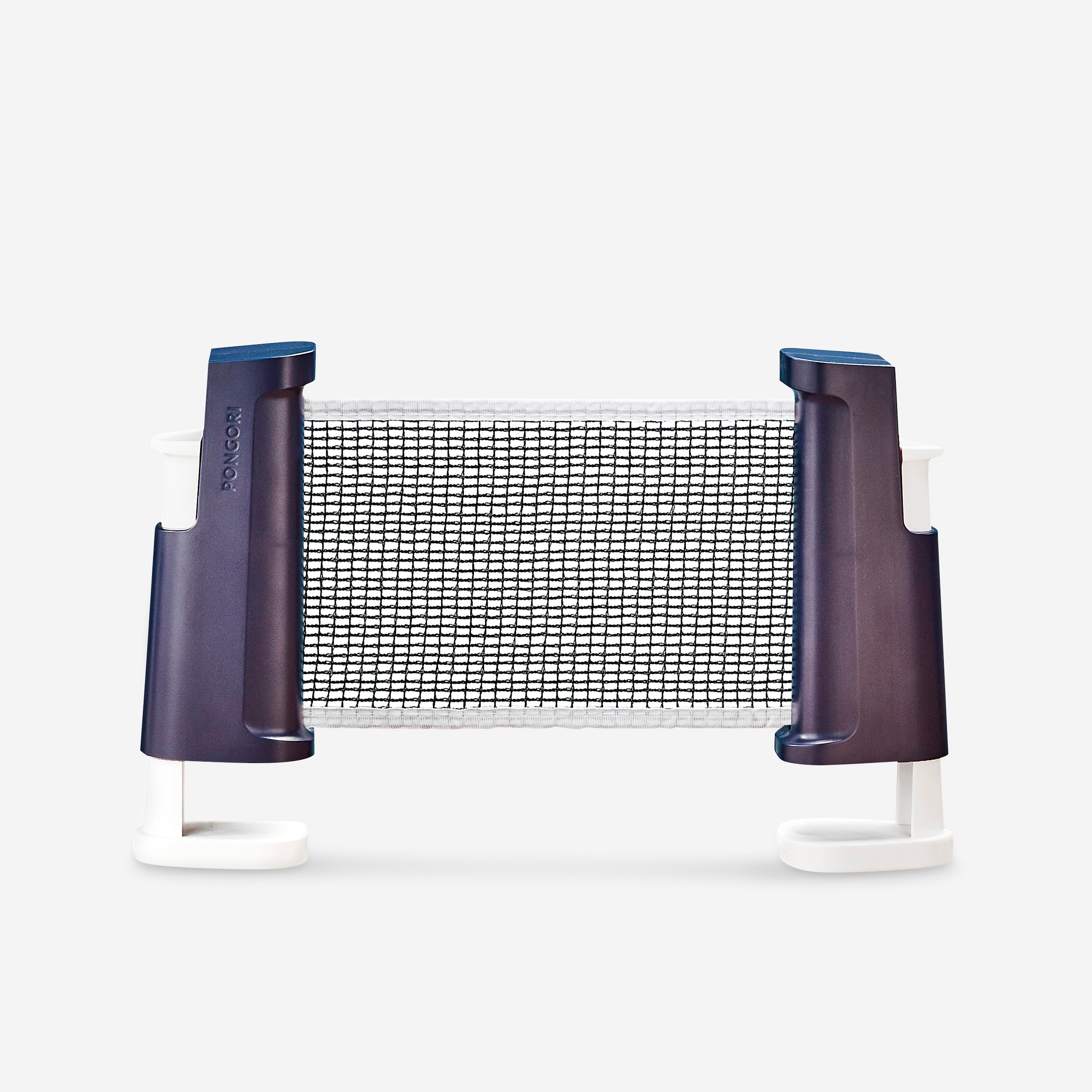 Poteaux filet de ping pong réglable rollnet bleu/blanc - Tennis de table - PONGORI- Clubs - Entreprises - Collectivités - Associations