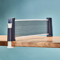Tischtennisnetz + Pfosten Rollnet verstellbar blau/weiss