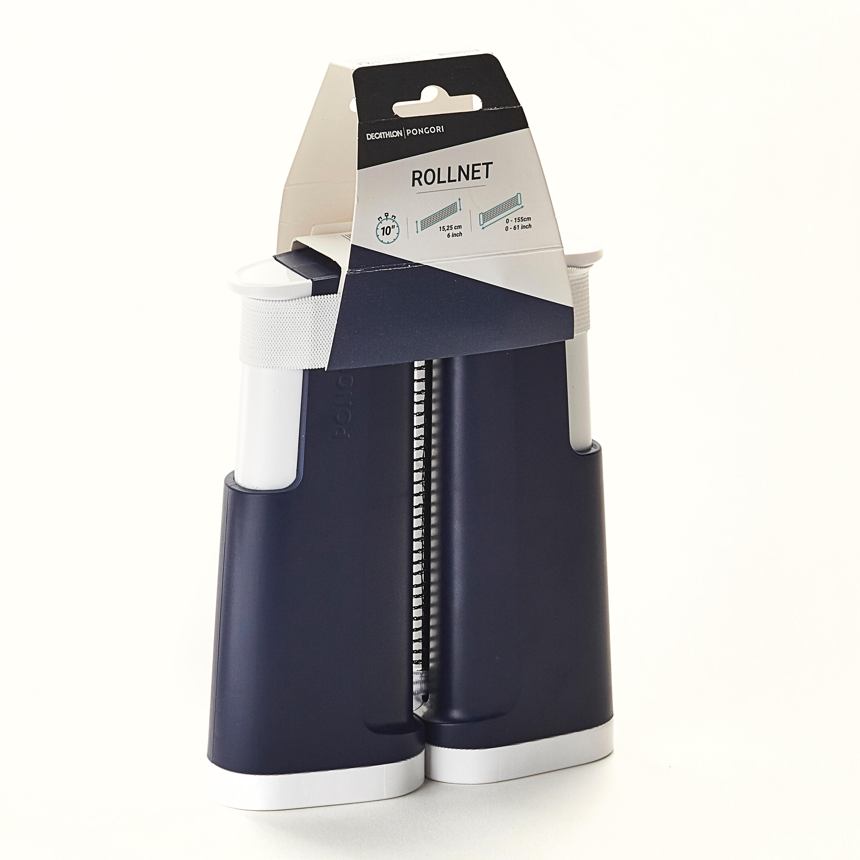 Verstelbare netposten voor tafeltennis rolnet blauw/wit 8/9