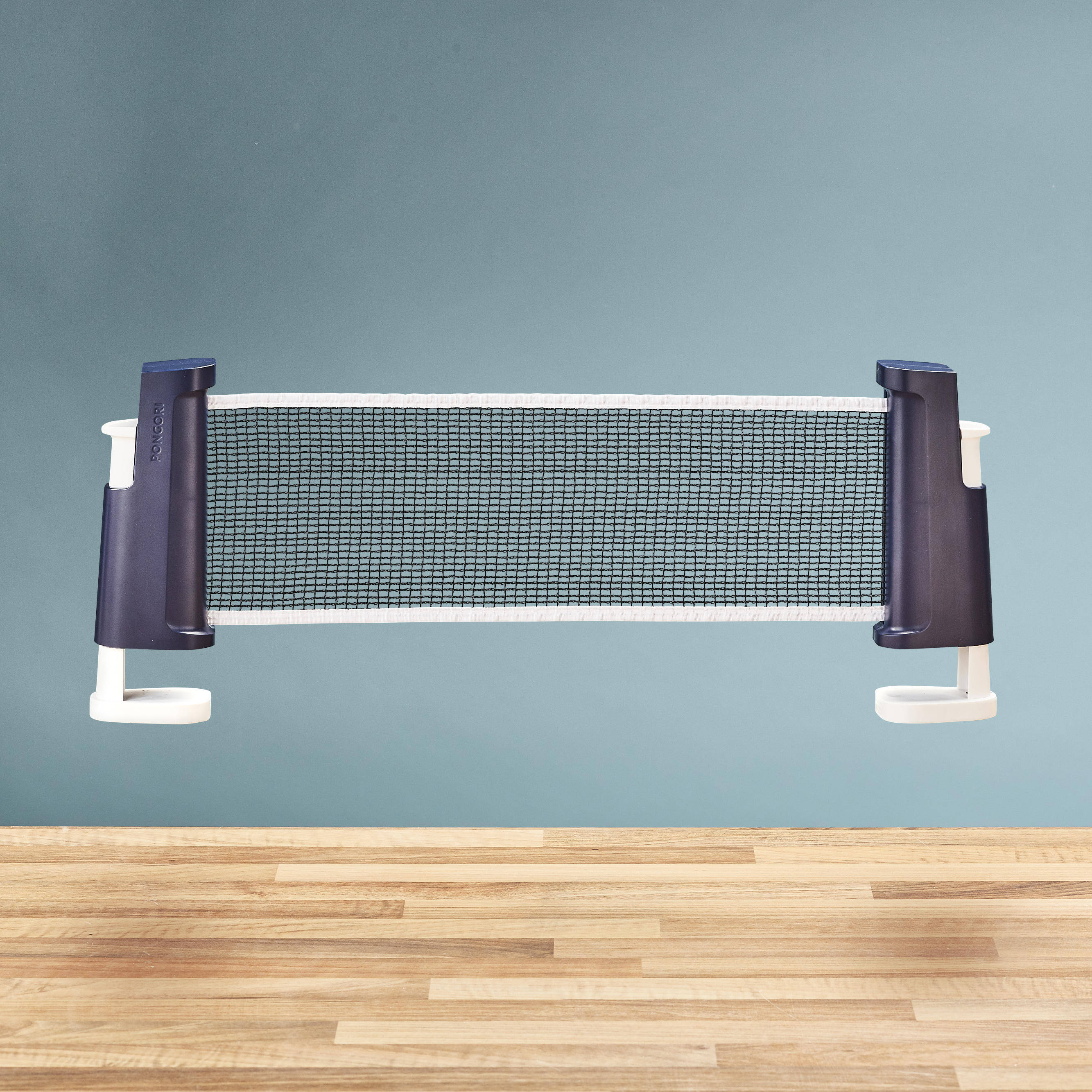 Table Tennis Set with Posts and Adjustable Rollnet - Blue/White -  5