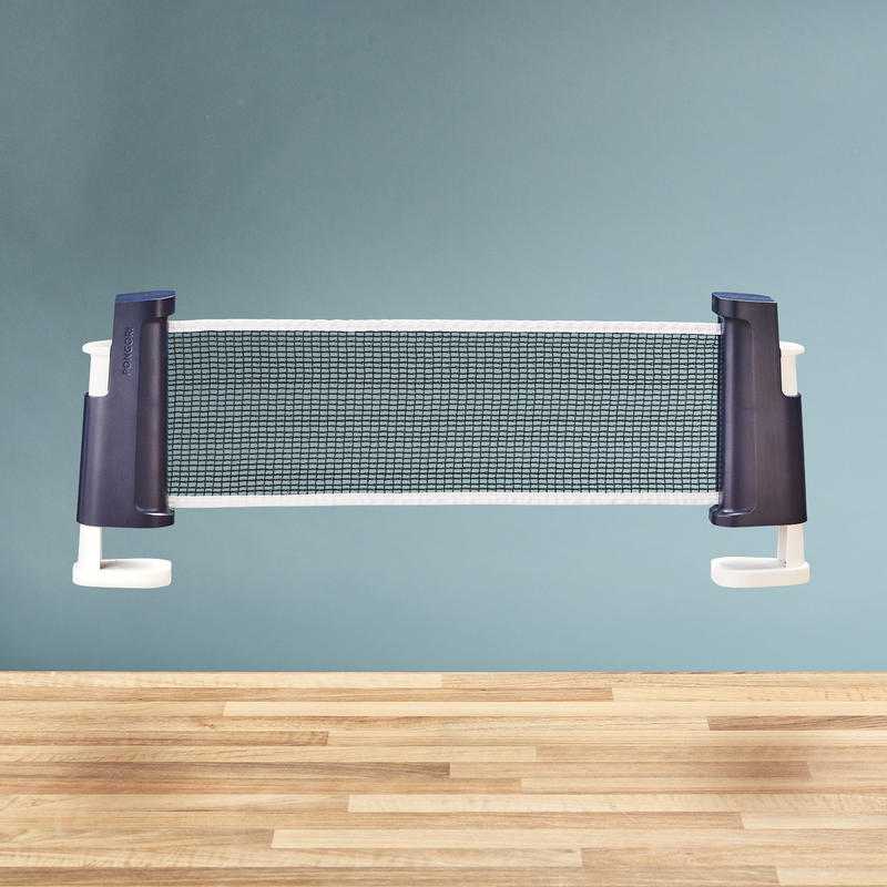 POTEAUX FILET DE PING PONG RÉGLABLE BLEU/BLANC Decathlon