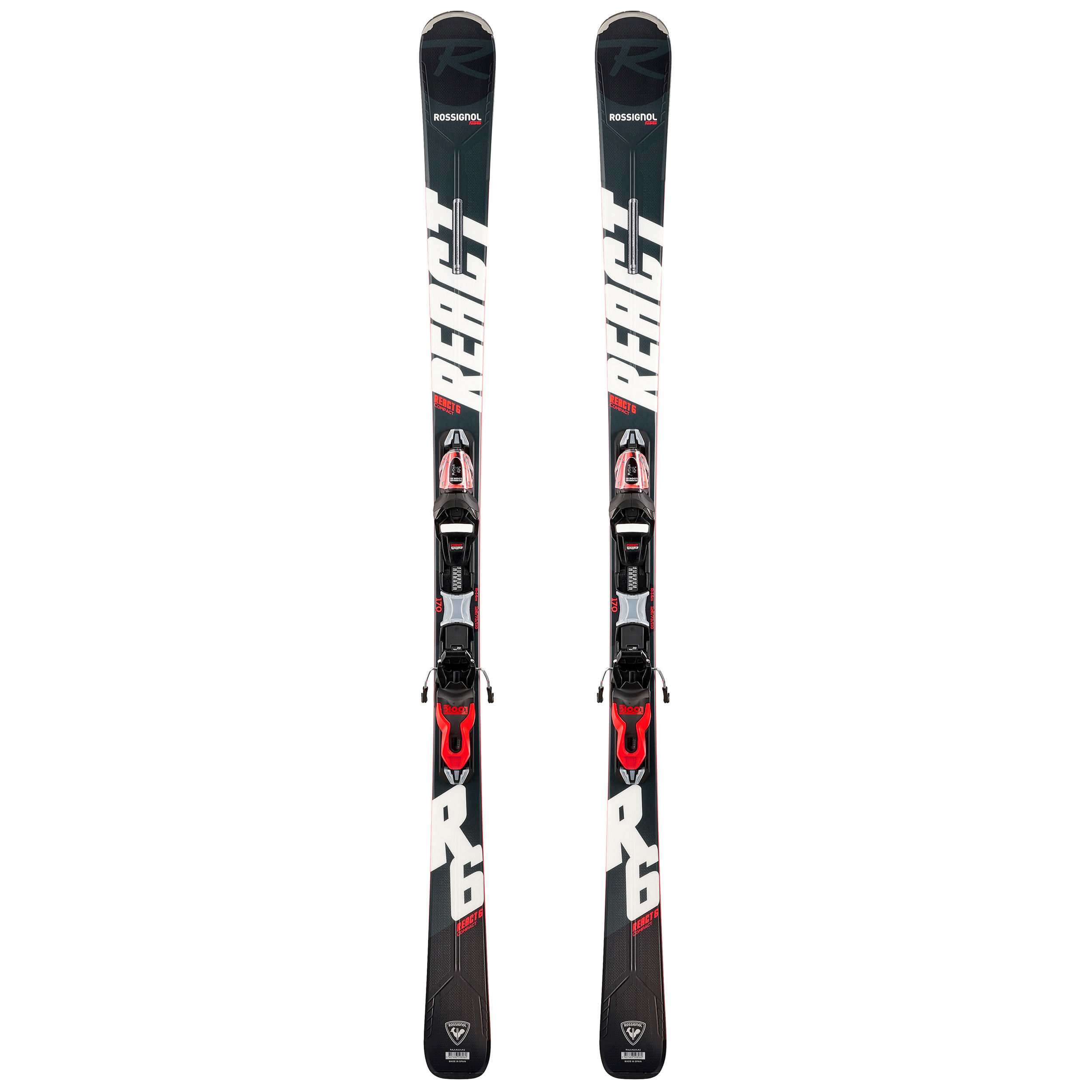 SKI DE PISTE HOMME AVEC FIXATION / REACT 6 ROSSIGNOL ROSSIGNOL Decathlon