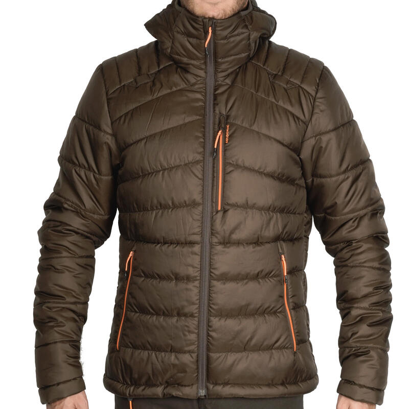 Jagdjacke 900 warm klein verstaubar braun 