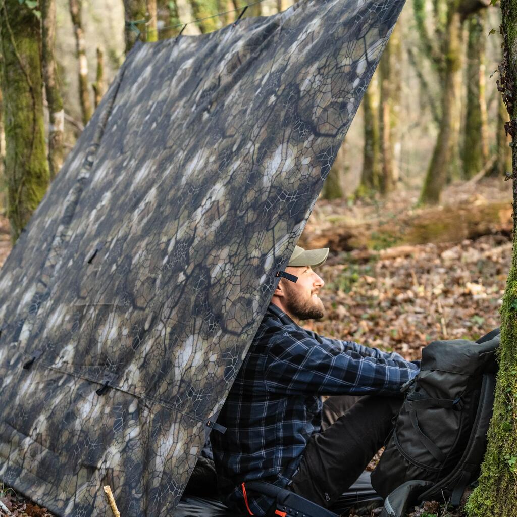 Kamuflažna vodootporna cerada FURTIV 2,95 x 2,8 m