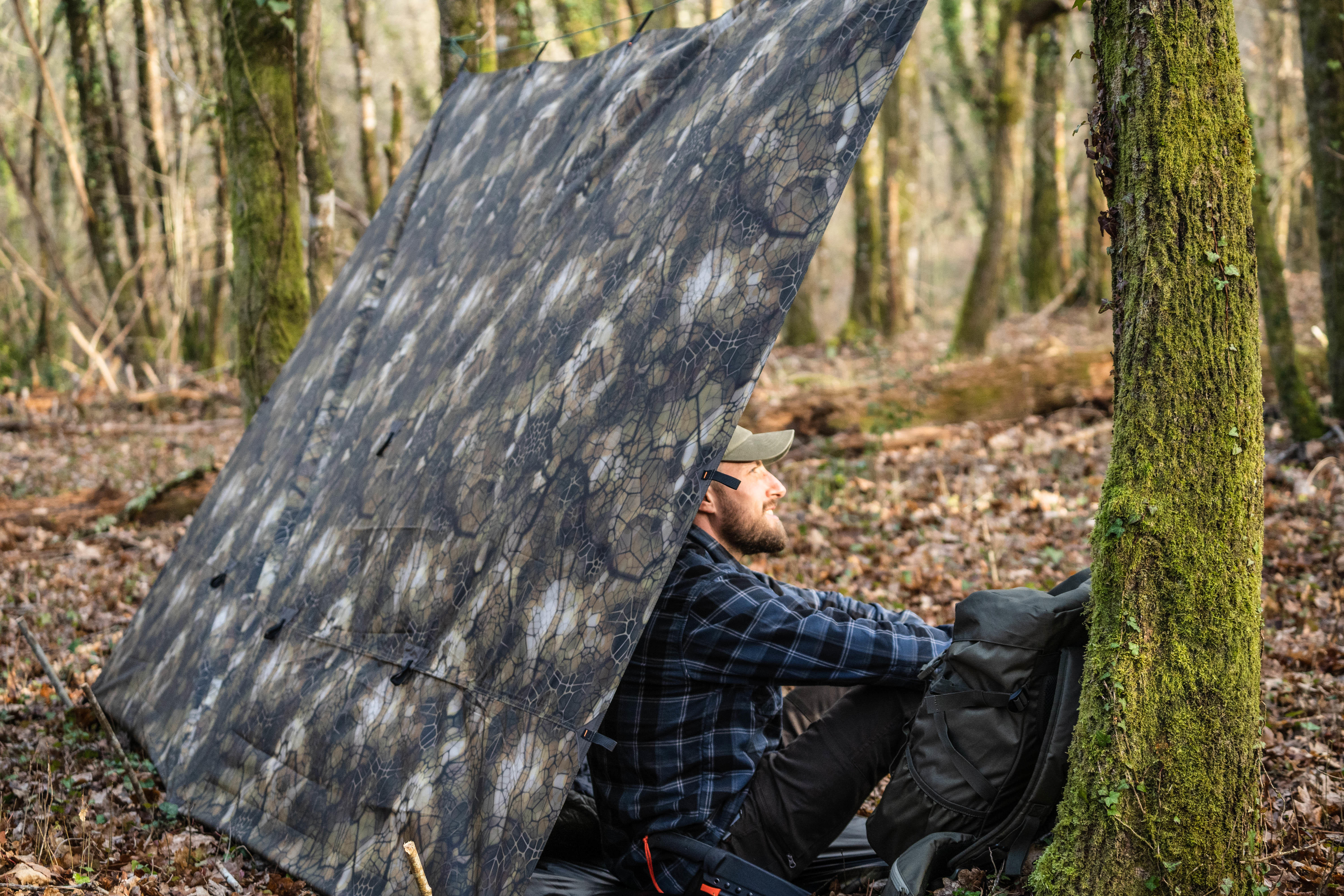 Bushcraft Waterproof Tarp 2.97 x 2.85 m Army Military Camo Print