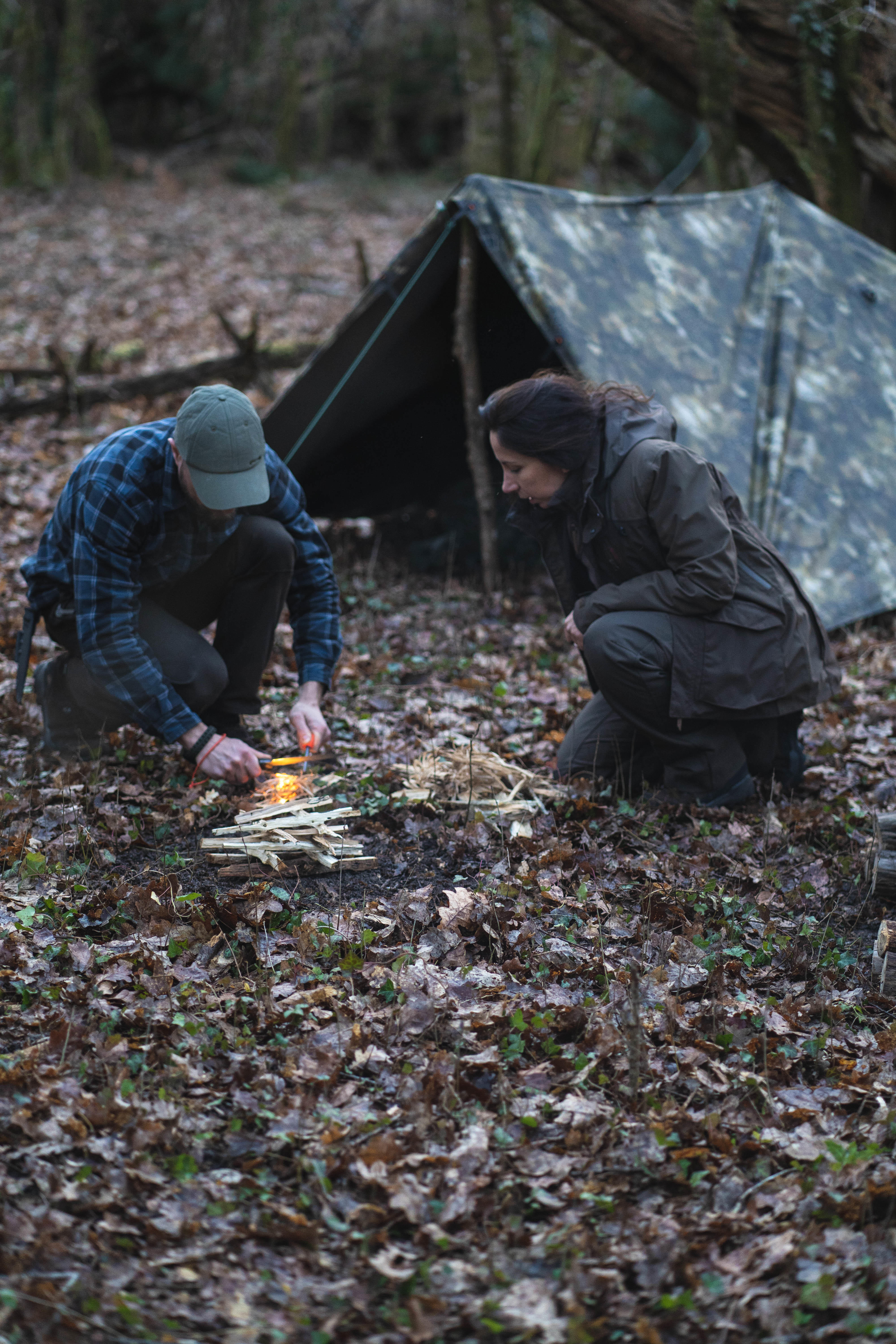 Bushcraft Waterproof Tarp 2.97 x 2.85 m Army Military Camo Print