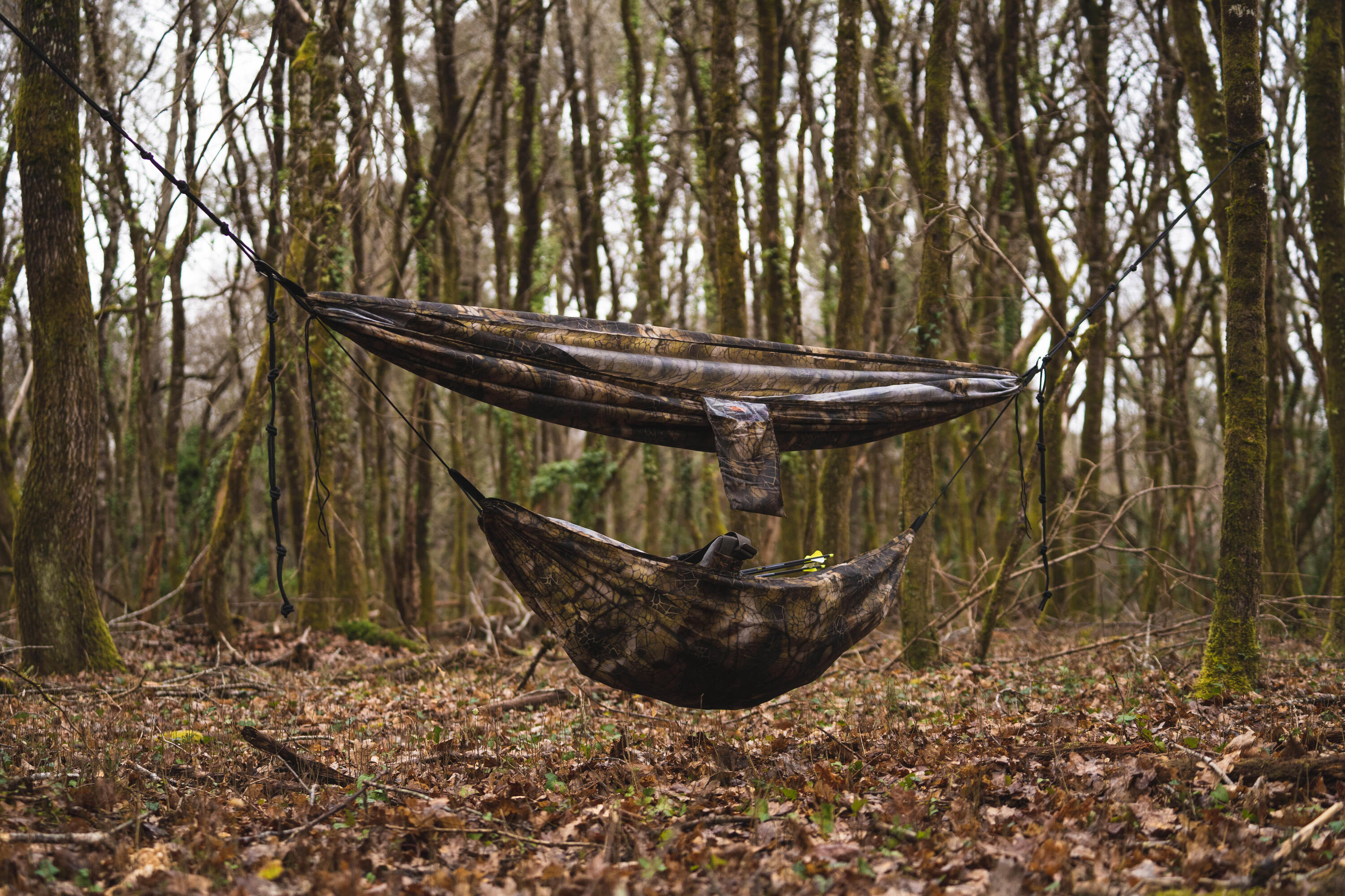 Hamak Bushcraft Solognac 1-osobowy camo furtiv 15/20