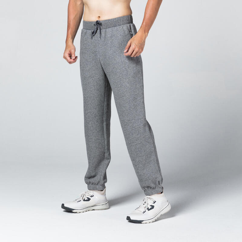 Jogginghose 500 Regular Herren Grau Domyos By Decathlon