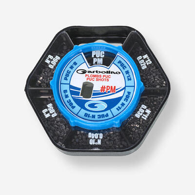 Scatola 5 scomparti piombi cilindrici PUC dal n°8 al n°12