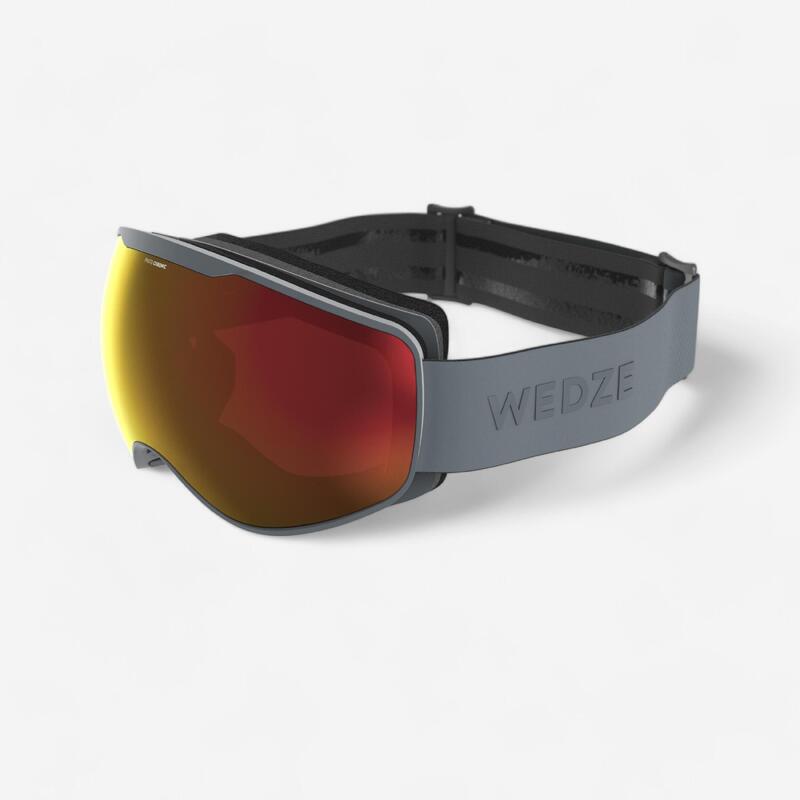 Skibrille Snowboardbrille G 900 PH Allwetter Kinder/Erwachsene grau 