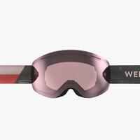CHILDREN'S & ADULT'S BAD WEATHER SKIING AND SNOWBOARDING GOGGLES G900 FL - PINK