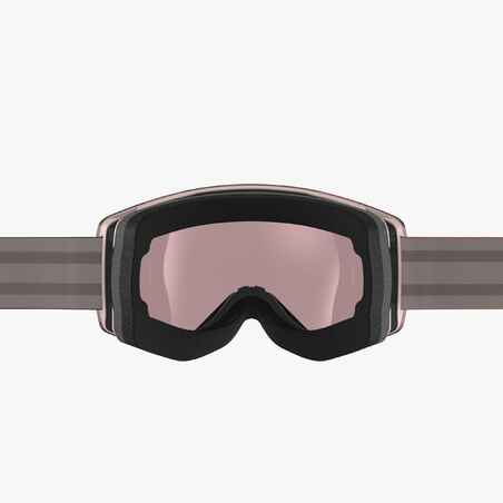 CHILDREN'S & ADULT'S BAD WEATHER SKIING AND SNOWBOARDING GOGGLES G900 FL - PINK