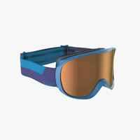 Ski-/Snowboardbrille G 500 Erwachsene/Kinder Schönwetter blau 