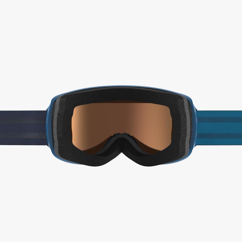 Ski-/Snowboardbrille G 500 Erwachsene/Kinder Schönwetter blau 