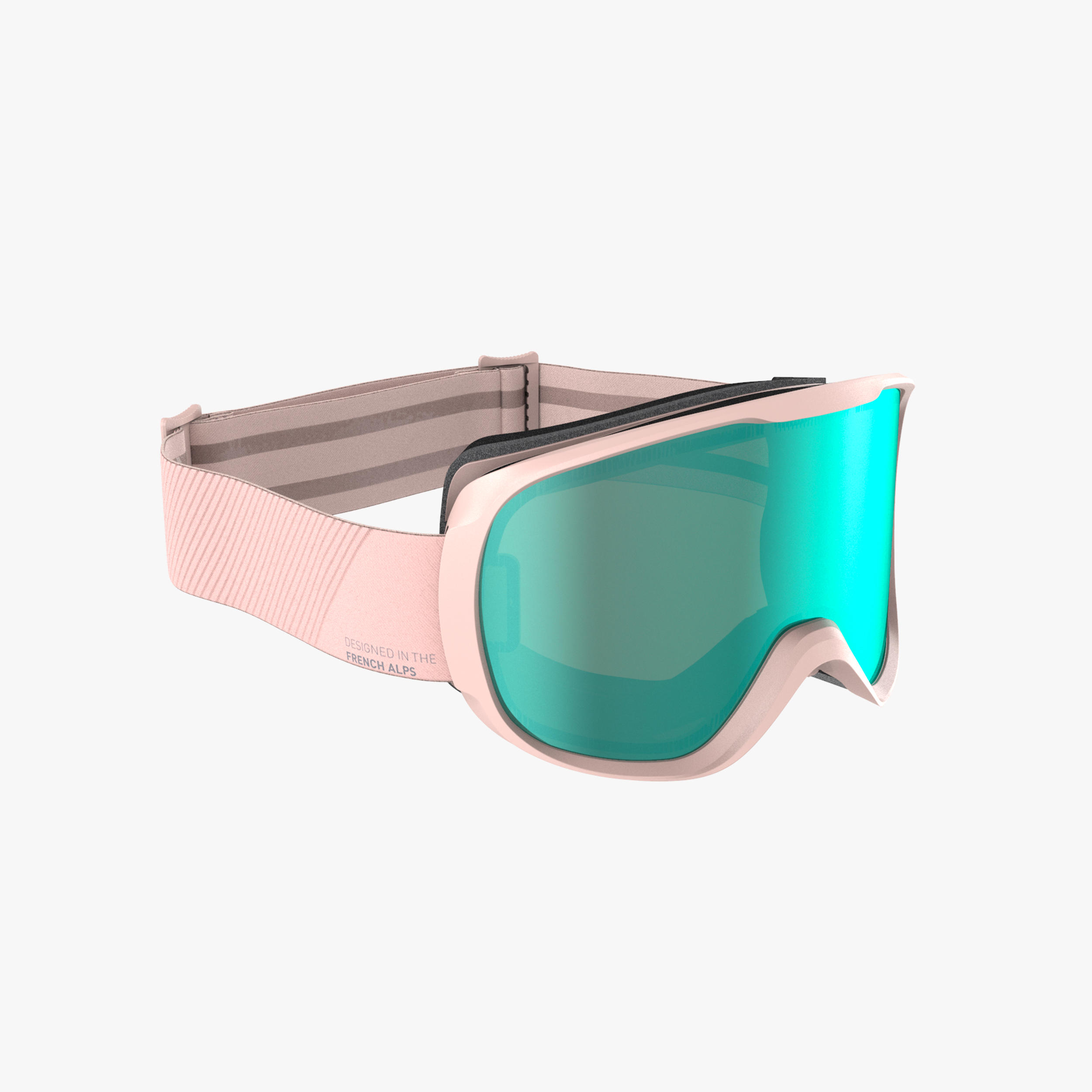 KIDS’ AND ADULT’S GOOD WEATHER SKIING AND SNOWBOARDING GOGGLES - G 500 s3 - PINK 2/4