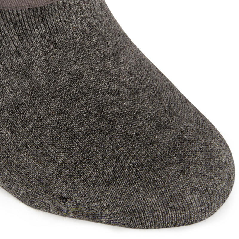 Chaussettes marche sportive/nordique WS 100 Invisible gris clair (3 paires)