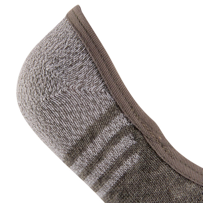 Chaussettes marche sportive/nordique WS 100 Invisible gris clair (3 paires)